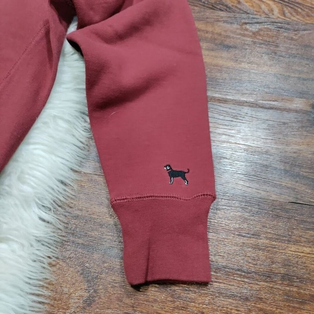 NWT The Black Dogs Mens XS Classic Heavyweight Crew Neck Graphic Sweatshirt Burg - Picture 4 of 13